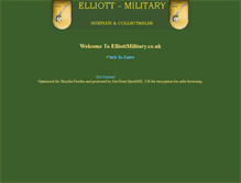 Tablet Screenshot of elliottmilitary.co.uk